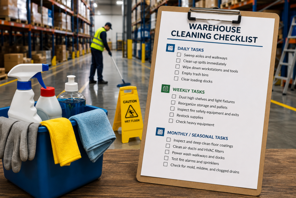 warehouse cleaning checklist